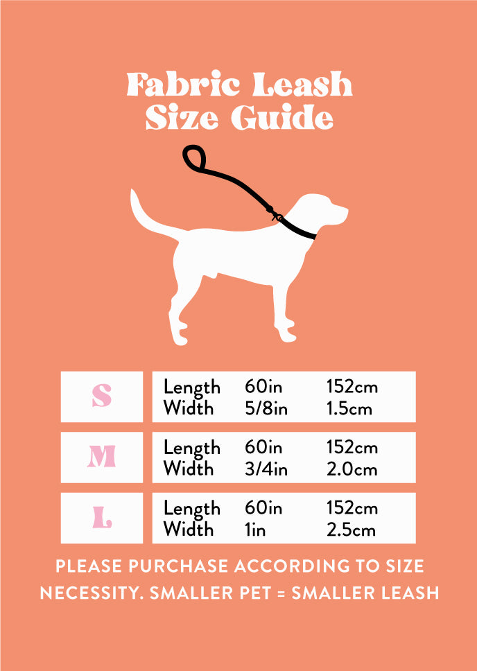 Fabric Leash- Monstera