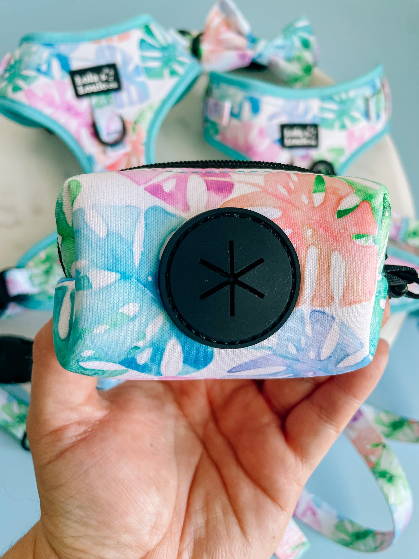 Poop Bag Holder- Monstera