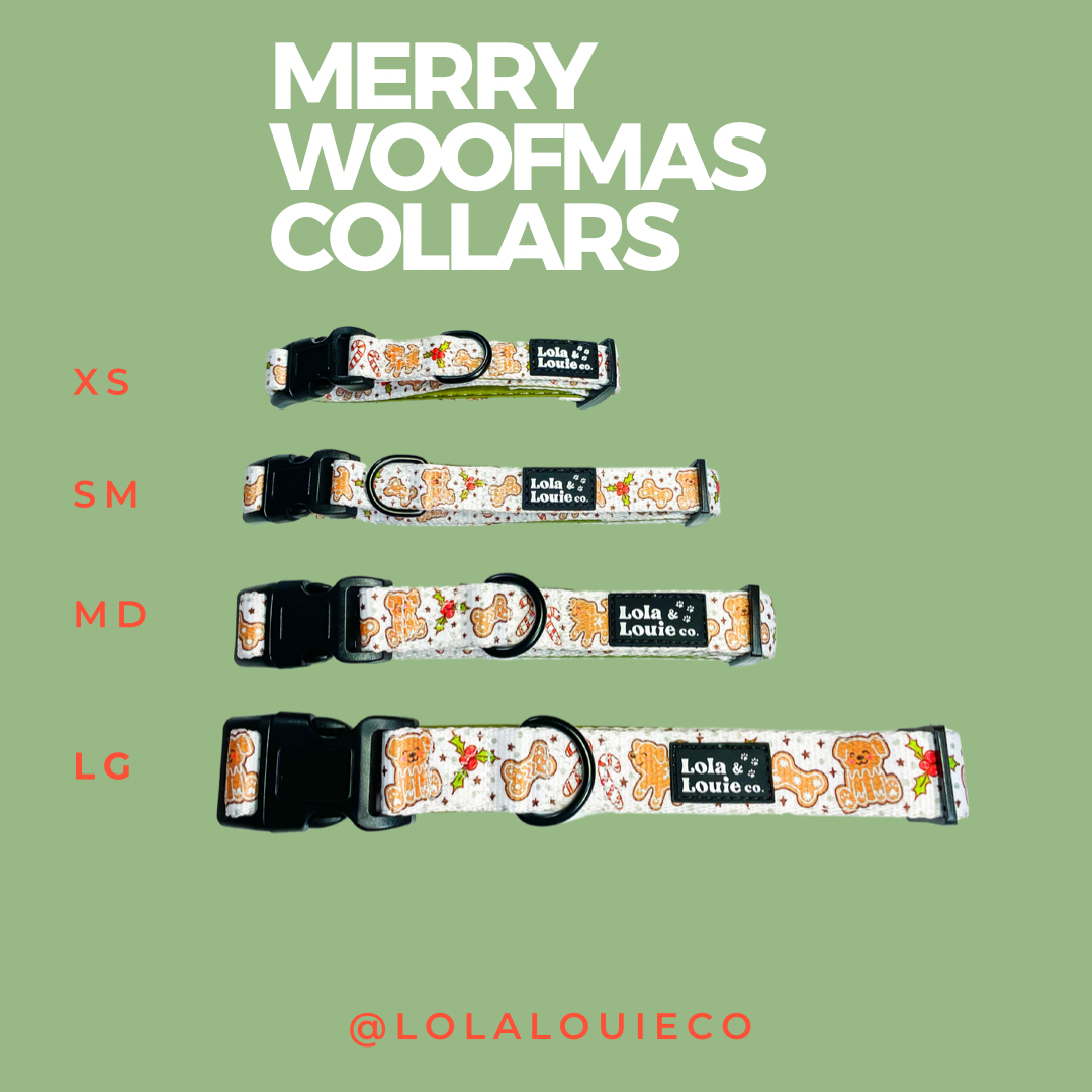 Adjustable Collar- Merry Woofmas