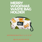 Poop Bag Holder- Merry Wooofmas