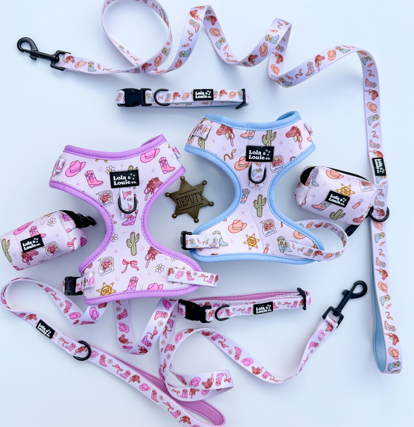 Fabric Leash- Howdy,Cowgirl